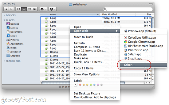 Комбинирайте PDF файлове с помощта на Automator в Mac OS X