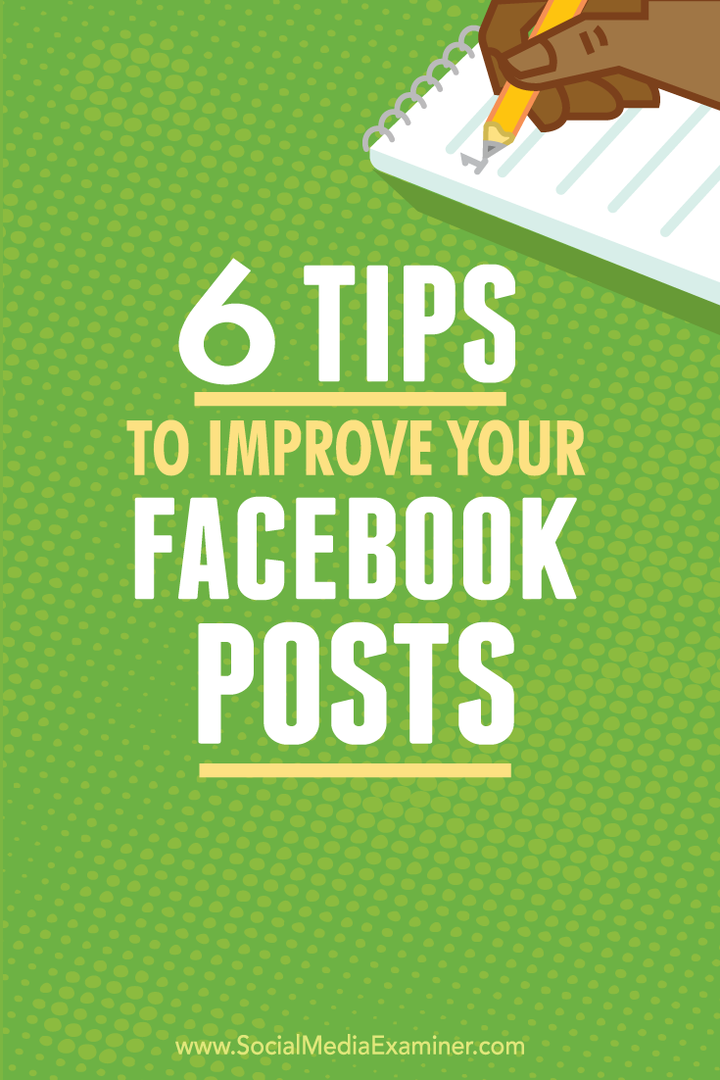 съвети за подобряване на вашите публикации във facebook
