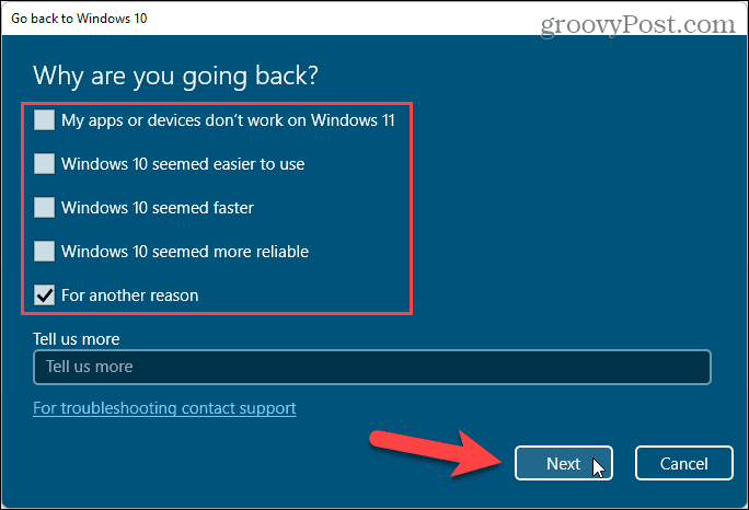 Причини за връщане към Windows 10