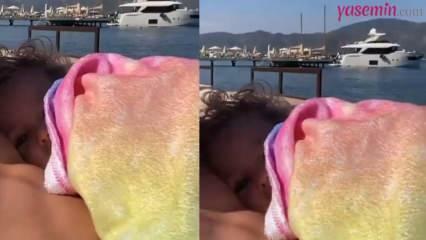 Anıl Altan, който беше на почивка, направи видео с дъщеря си!