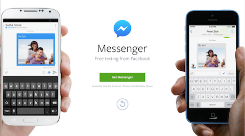 приложението facebook messenger