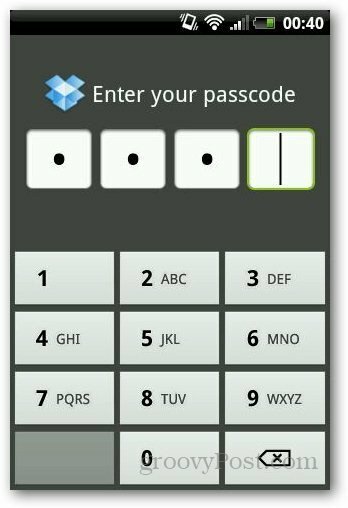 Dropbox 6 защита на паролата