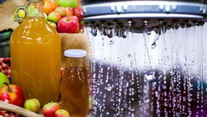 Какви са предимствата на сока от ябълков оцет? Какво се случва, ако добавите ябълков оцет към вашата душ вода?