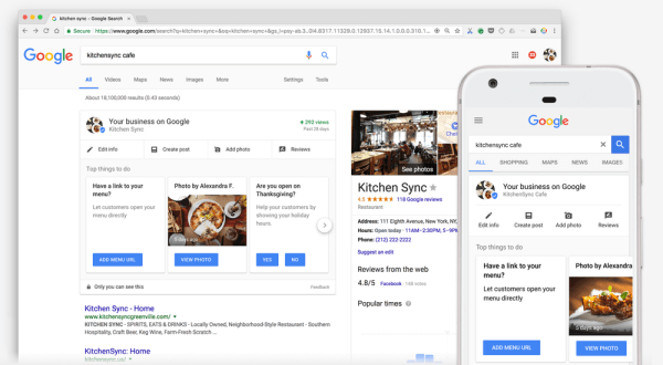 Google представи ново просто и лесно достъпно бизнес табло за управление в Search.