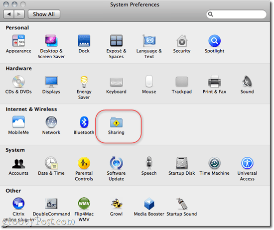 Споделяне на файлове и папки OS X - Windows 7
