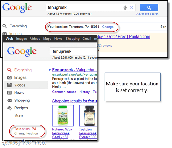 Съвет за търсене в Google Пазаруване
