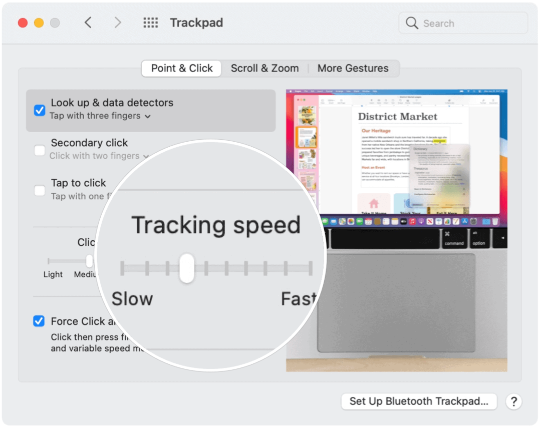 Отстранете проблемите със скоростта на проследяване на TrackPad на вашата мишка Mac