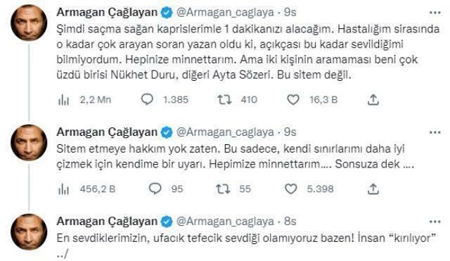Armağan Çağlayan упрекна две известни имена