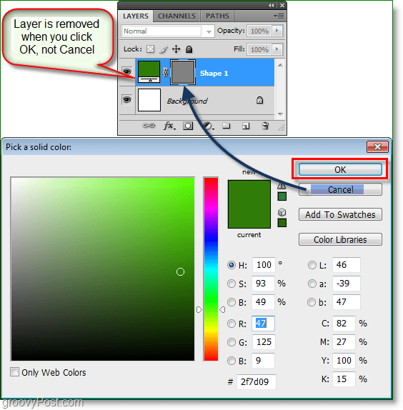 Снимка на Photoshop Color Picker - woohoo работи, сега можете да използвате клавишни комбинации за избор на цвят във Photoshop