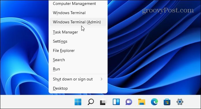 Windows Terminal Admin коригира ntoskrnl.exe bsod windows 11