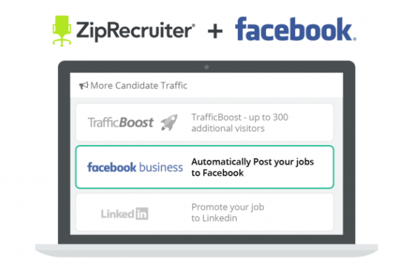 Facebook интегрира списъци ZipRecruiter в отметка за работни места на платформата.