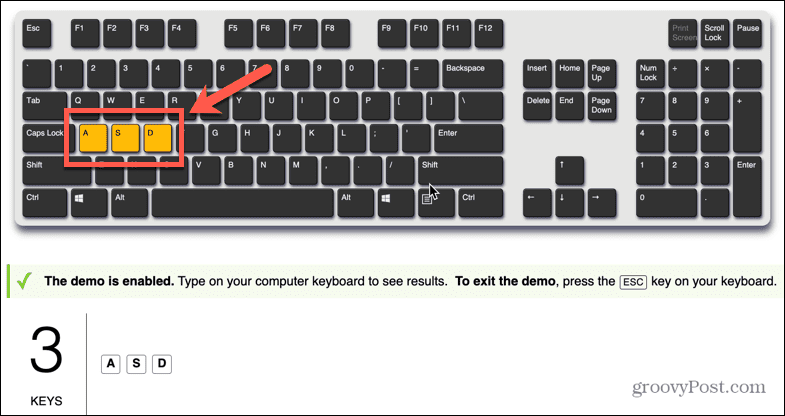призрачни клавиши на клавиатурата