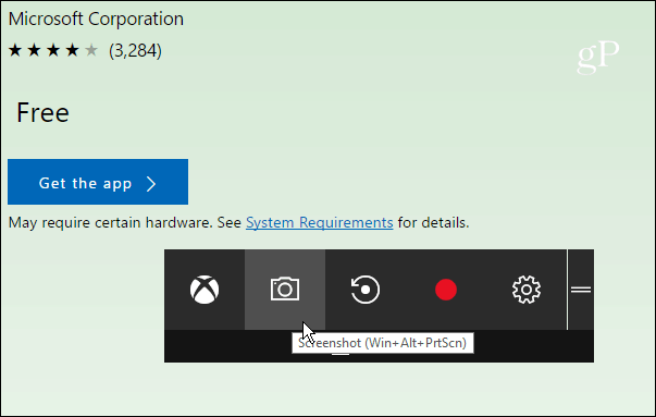 Как да вземете снимка на екрана в Windows 10 с Xbox Game DVR