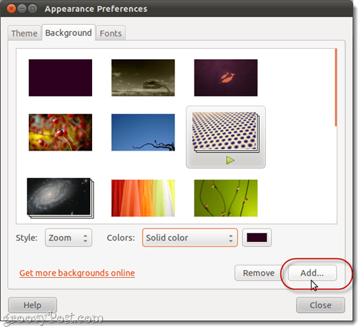 цвят на работния плот в ubuntu