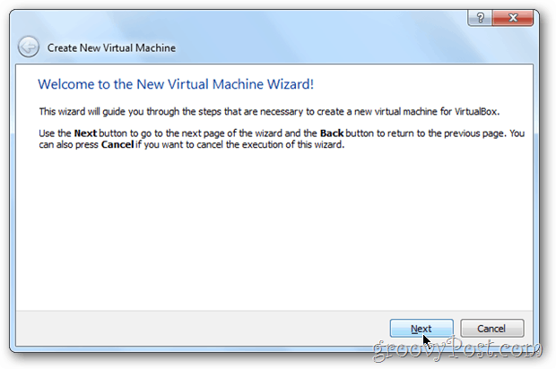 Прозорец на VirtualBox Wizard 8