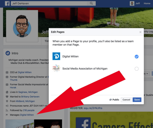 Администраторите на страници във Facebook вече могат да свързват управляваните от тях страници с личния си профил.