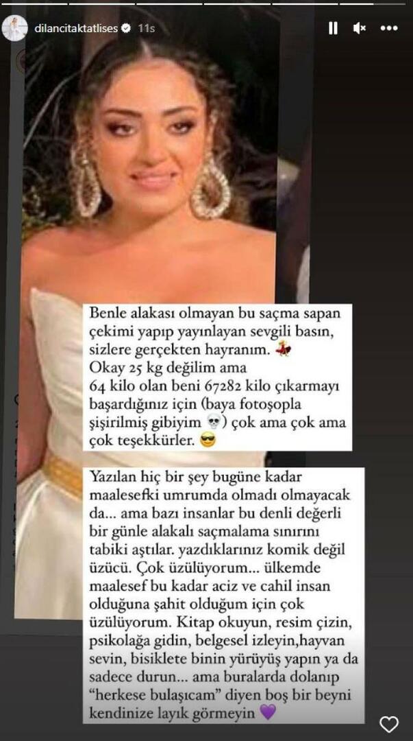 Споделянето на Dilan Çıtak в социалните медии 