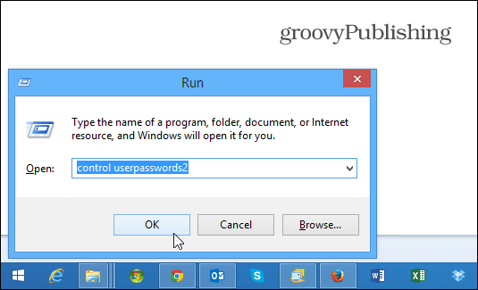 контрол на userpasswords2 Windows 8.1
