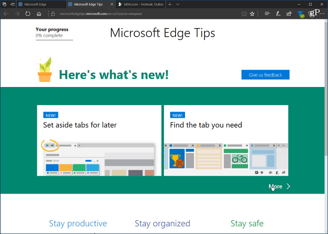 Деактивирайте досадната страница за първи път на Microsoft Edge „First Run“ в Windows 10