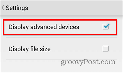 Експорт на файлове в Dropbox за Android Straight на SD карта