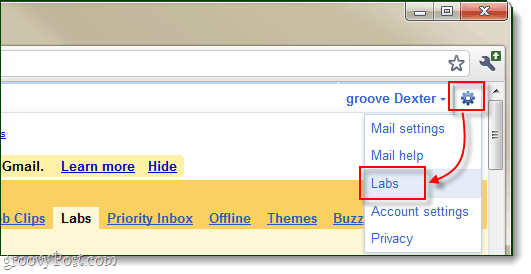 gmail лаборатории за настройки