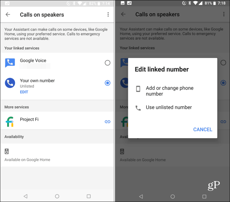 Android обажда интелигентния високоговорител на Google Home