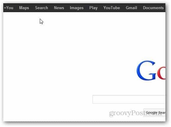 Персонализирайте лентата за навигация на Google в Google Chrome [Разширение]