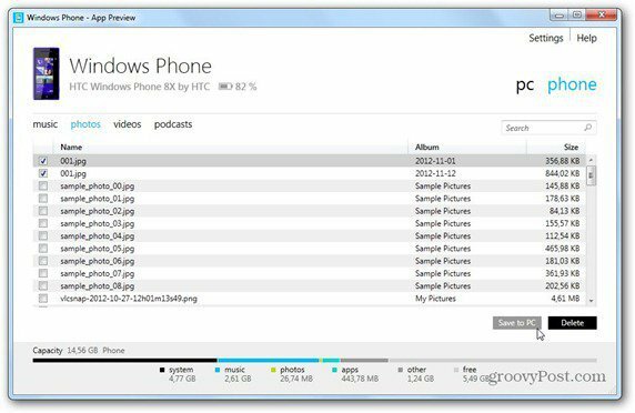 Windows Phone 8 Windows Phone app sync to pc