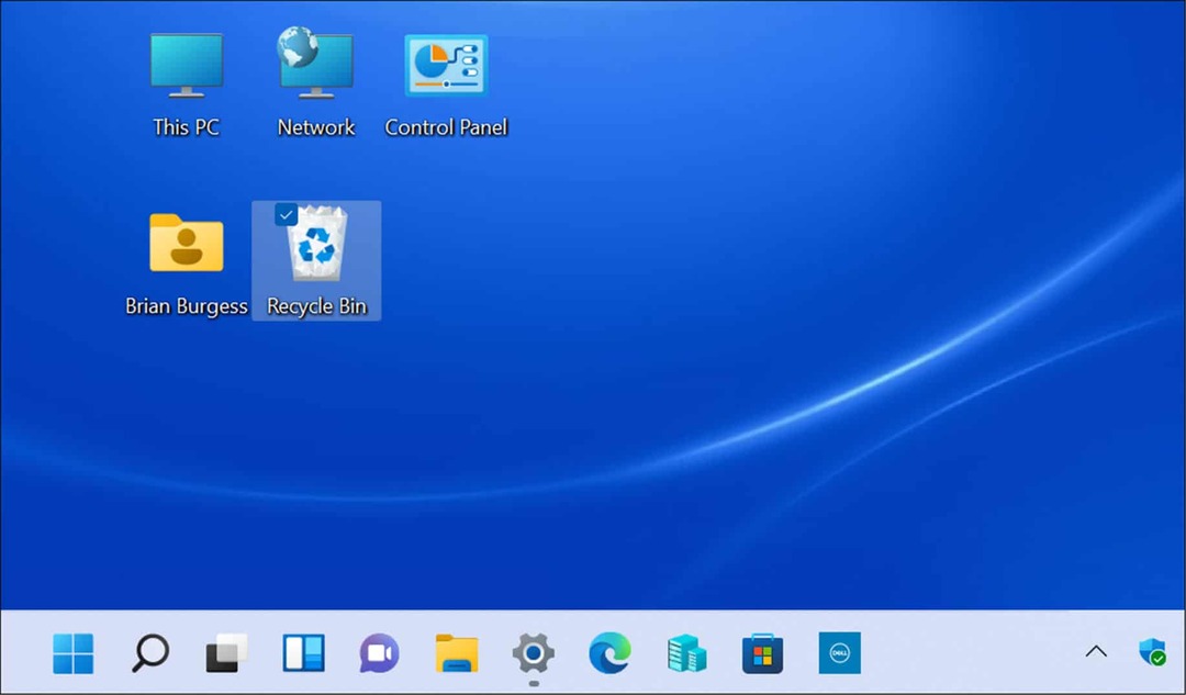 наследени икони на работния плот Windows 11