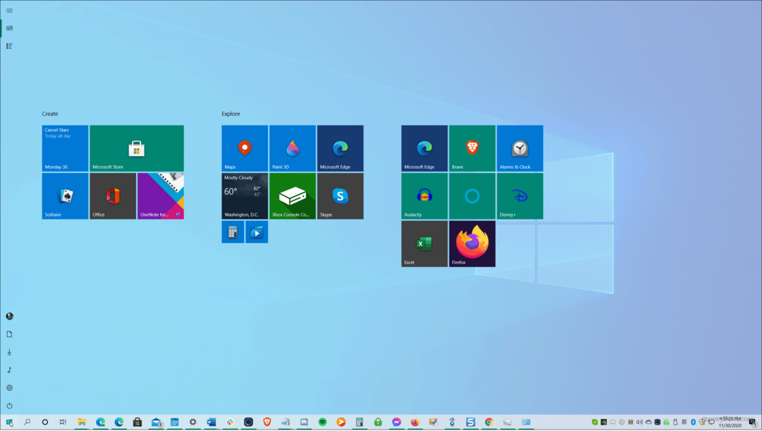 Как да направите менюто "Старт" на Windows 10 на цял екран