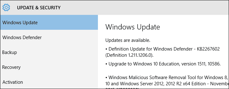 Принудете актуализацията на Windows 10, за да доставите актуализацията за ноември