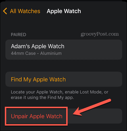 раздвояване на Apple Watch