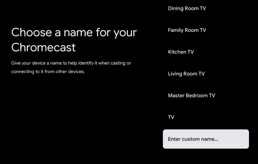 Как да преименувате своя Chromecast с Google TV