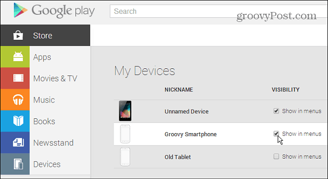 Как да премахнете стари устройства с Android от списъка с магазини в Google Play