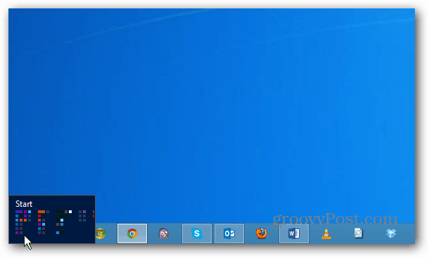 Стартирайте плочки Windows 8
