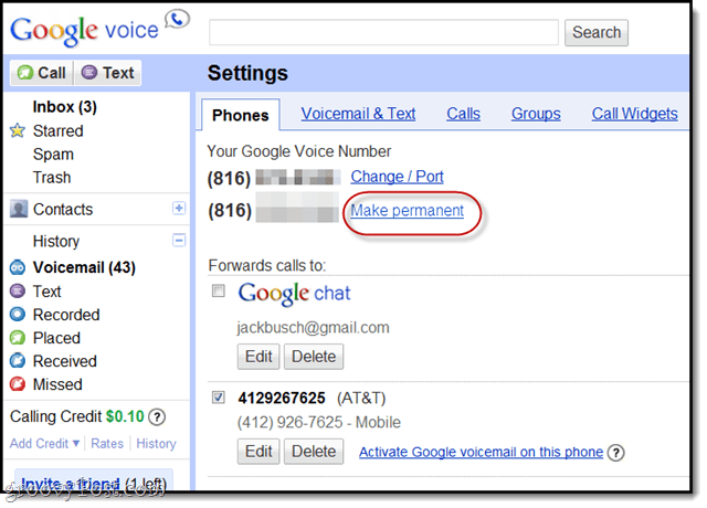 запазете стария си номер на глас в Google след пренасянето