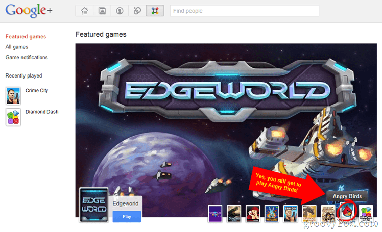 Google+ добавя игри (без да ви принуждава да игнорирате натиск от досадни заявки за игра!)
