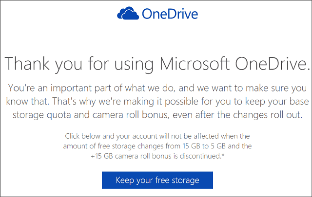Пазете съхранение на OneDrive 15 GB