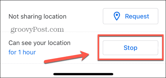 бутон за спиране на google maps