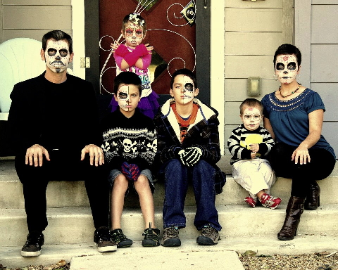 семеен портрет на Хелоуин