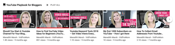 Как да използвате видео поредица, за да развиете канала си в YouTube, пример за поредица от 5 видеоклипа в YouTube на една тема