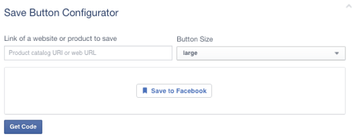 бутонът за запазване на facebook е зададен на празен url