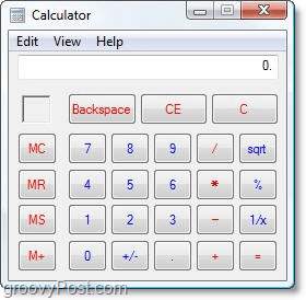 стар калкулатор на Windows Vista