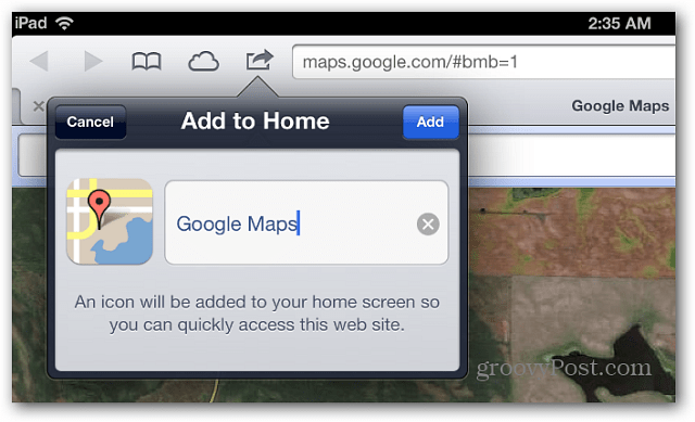 Съвет iOS 6: Добавете Google Maps към началния екран