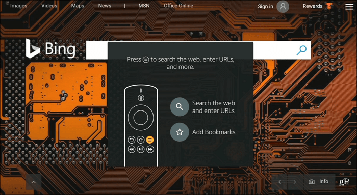 2 Silk Browser Bing По подразбиране Търсене Fire TV