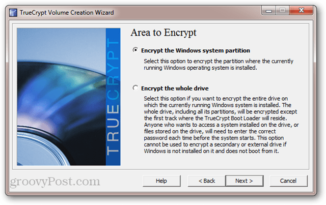 TrueCrypt: Шифровайте системния дял на Windows vs. криптирайте целия диск