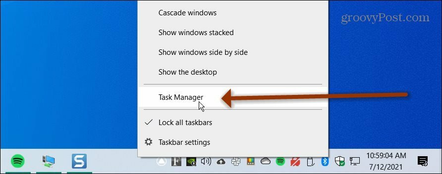 Диспечер на задачите Windows 10