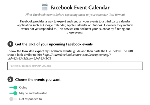 Откритие на седмицата за подкасти на социални медии: Календар на събитията във Facebook.