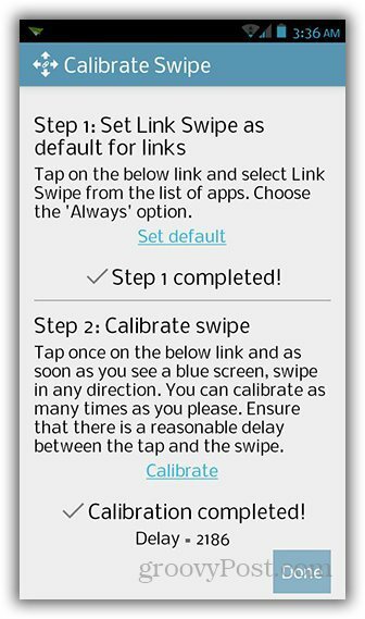 Android App LinkSwipe прави повече от просто отваряне на връзки