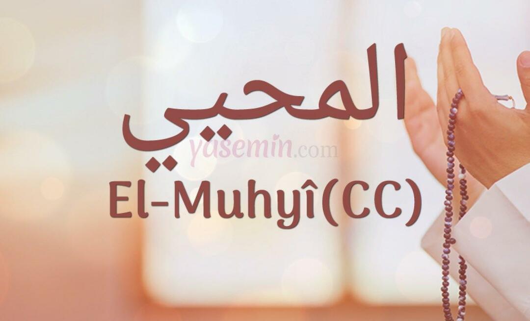 Какво означава al-muhyi (cc)? В кои стихове се споменава ал-Мухи?